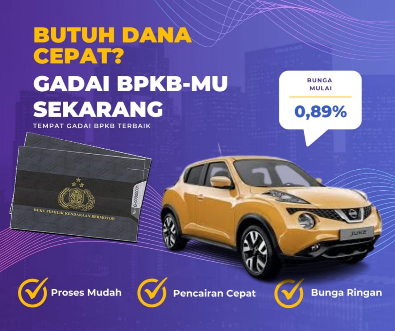 Kredit Jaminan Bpkb Mobil Nissan Juke Dapat Dana Berapa? Seperti Ini Simulasinya
